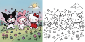 Coloriage Kuromi et Ses Amis ft