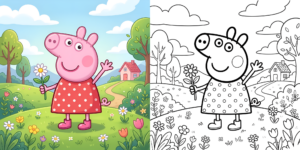 Coloriage Peppa Pig ft