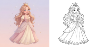 ft - Coloriage Princesse ft