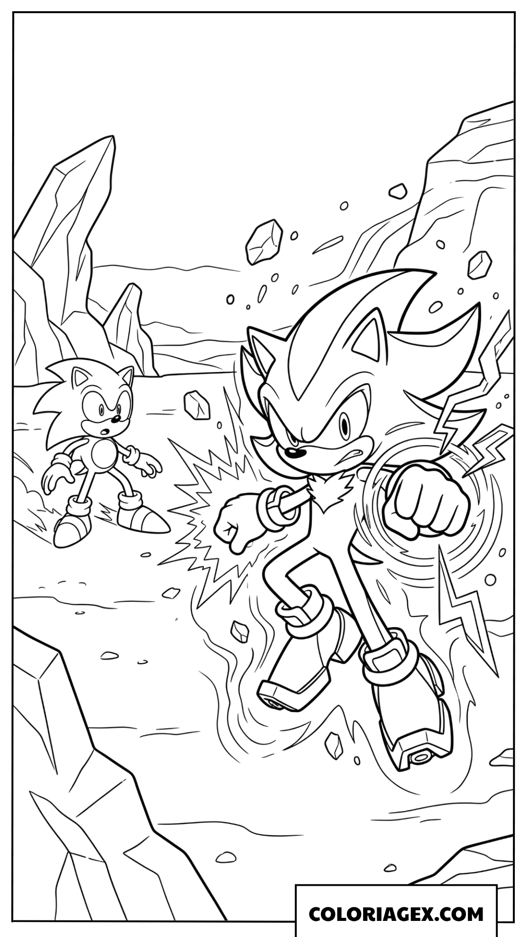 Dessin Shadow utilise sa puissance speciale