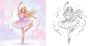 ft - Coloriage Barbie Danseuse ft
