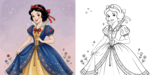 ft - Coloriage Blanche Neige ft