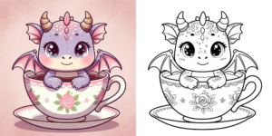 ft - Coloriage Dragon ft