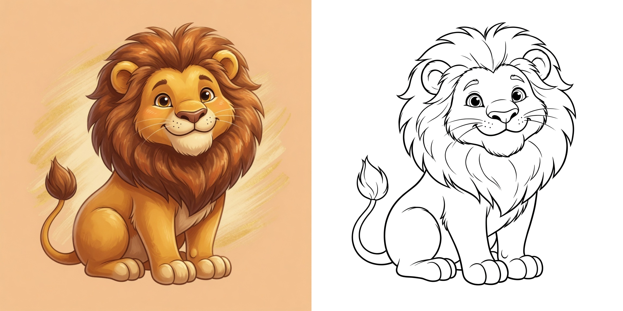 ft - Coloriage Lion ft