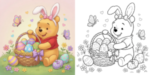 ft - Coloriage Pâques ft
