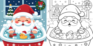 ft - Coloriage Pere Noel ft