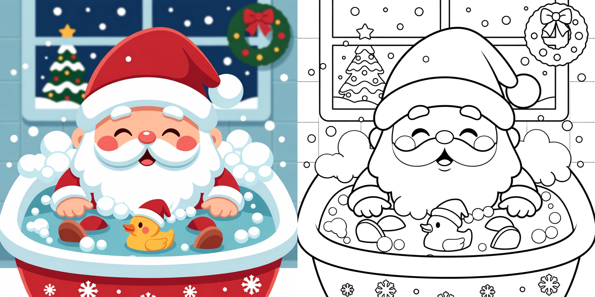 ft - Coloriage Pere Noel ft