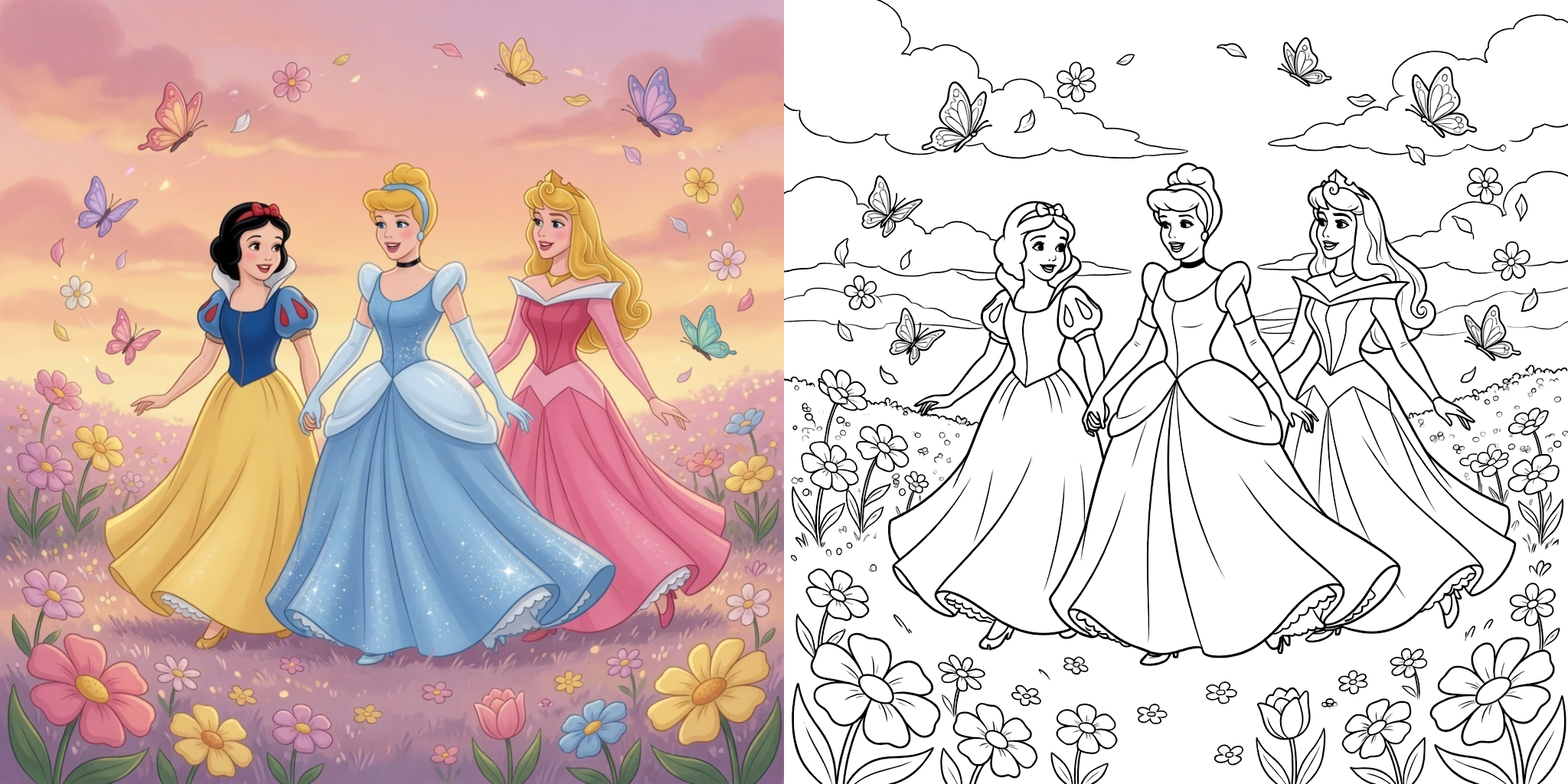 ft - Coloriage Princesse Disney ft