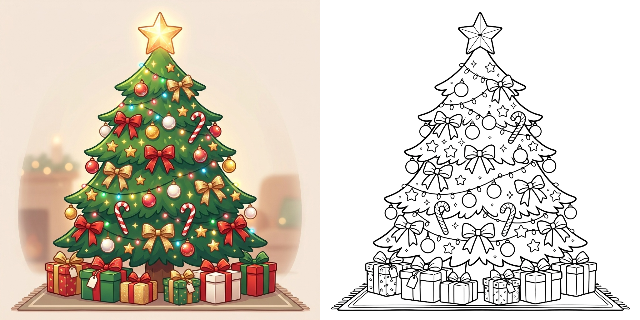 ft - Coloriage Sapin de Noël ft