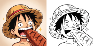 ft - Coloriage Style Chibi One Piece ft