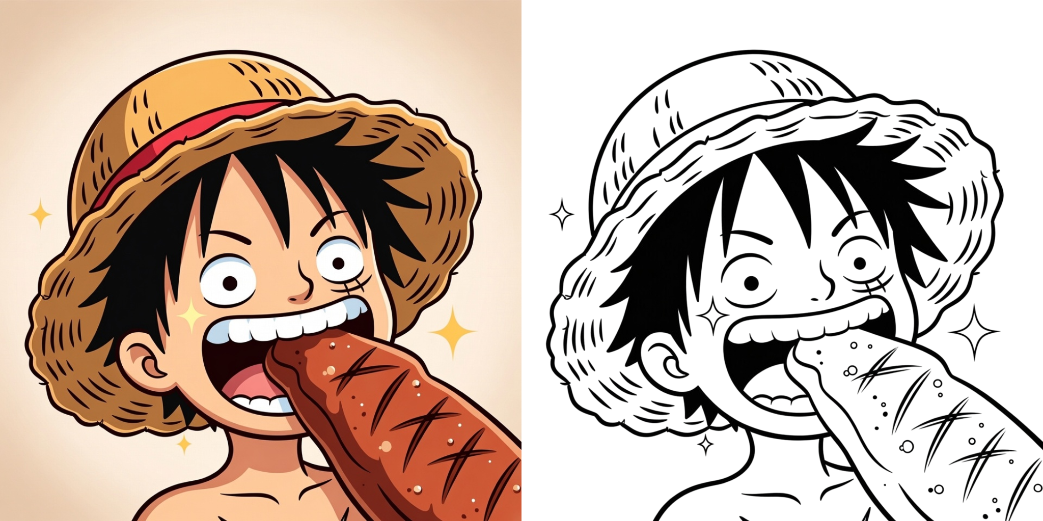 ft - Coloriage Style Chibi One Piece ft