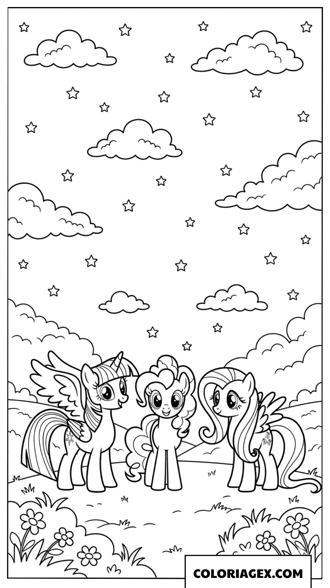 Coloriage amitié sincère