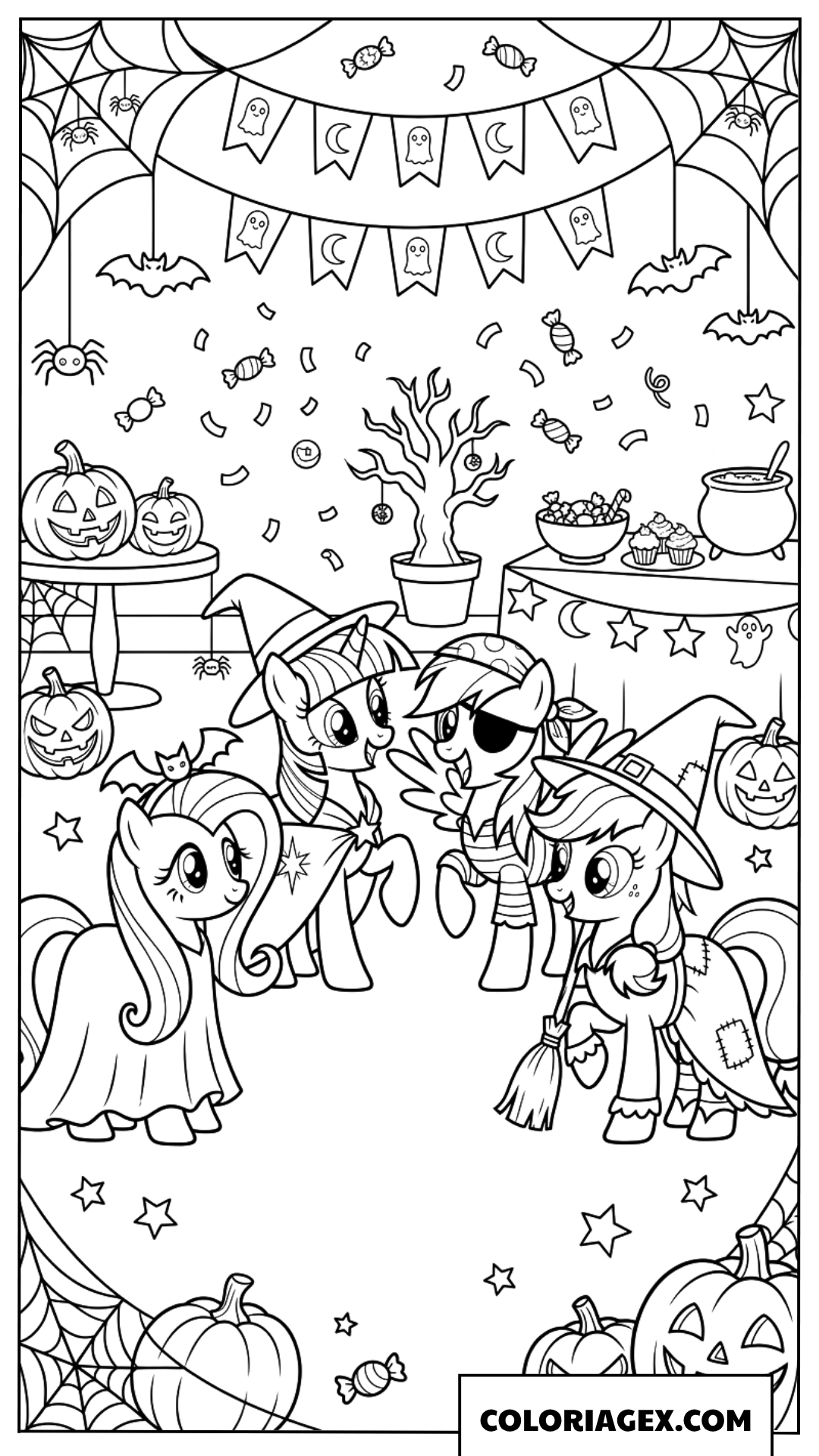 Coloriage la fête d'Halloween