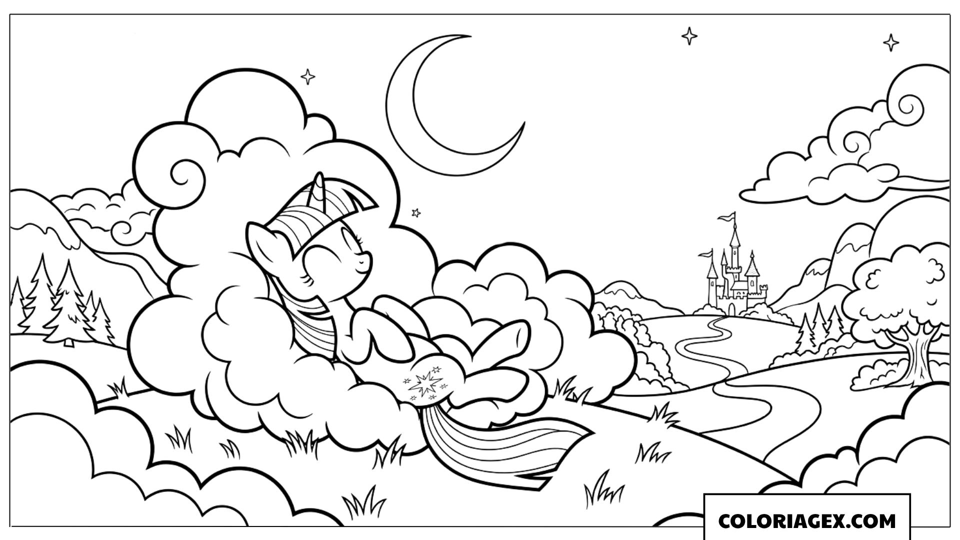Coloriage rêve de Twilight