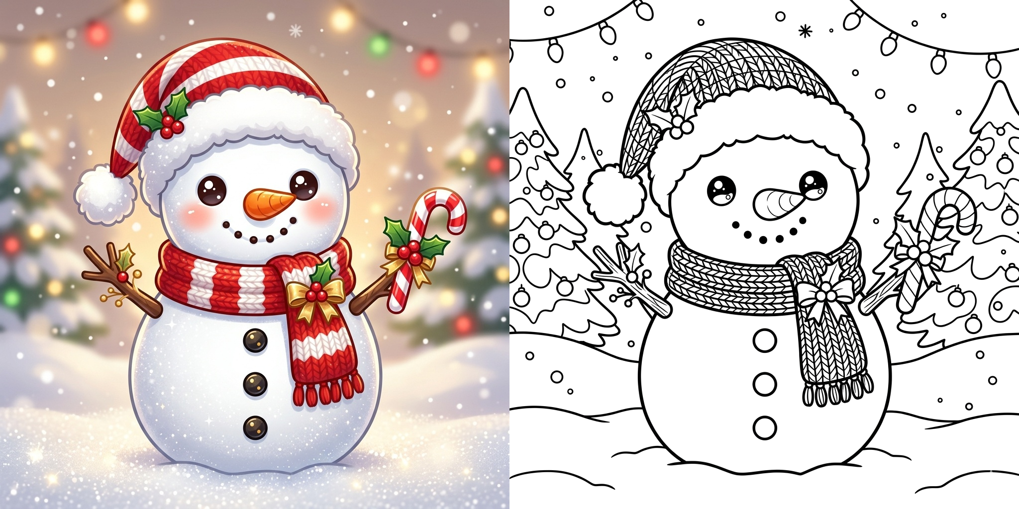 ft - Coloriages Bonhomme de Neige ft