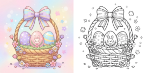 ft - Coloriages Oeuf De Pâques ft