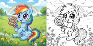 ft - Rainbow Dash Coloriage ft