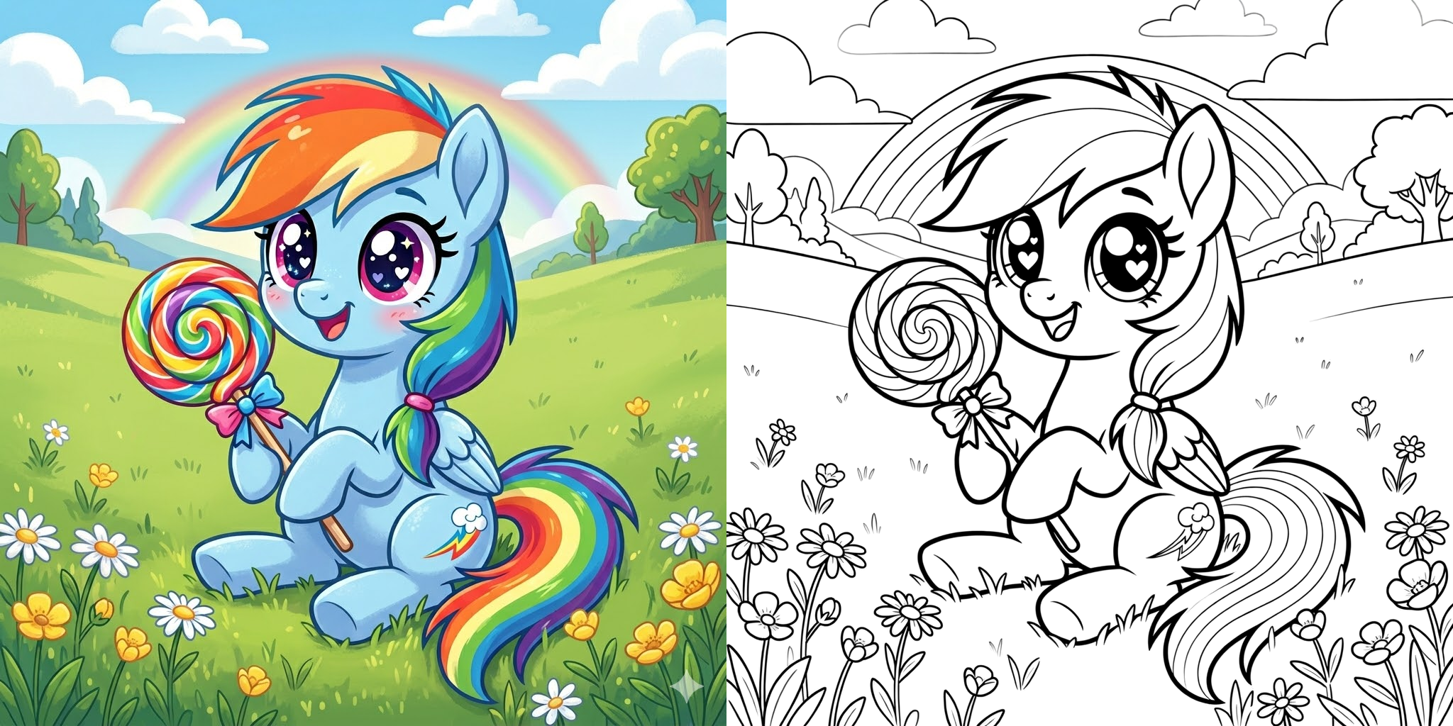 ft - Rainbow Dash Coloriage ft