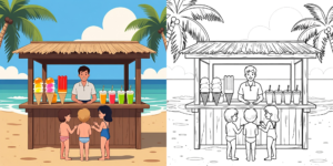 ft - coloriage été jeux d'eau ft