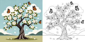 ft -  coloriages printemps à thème floral ft