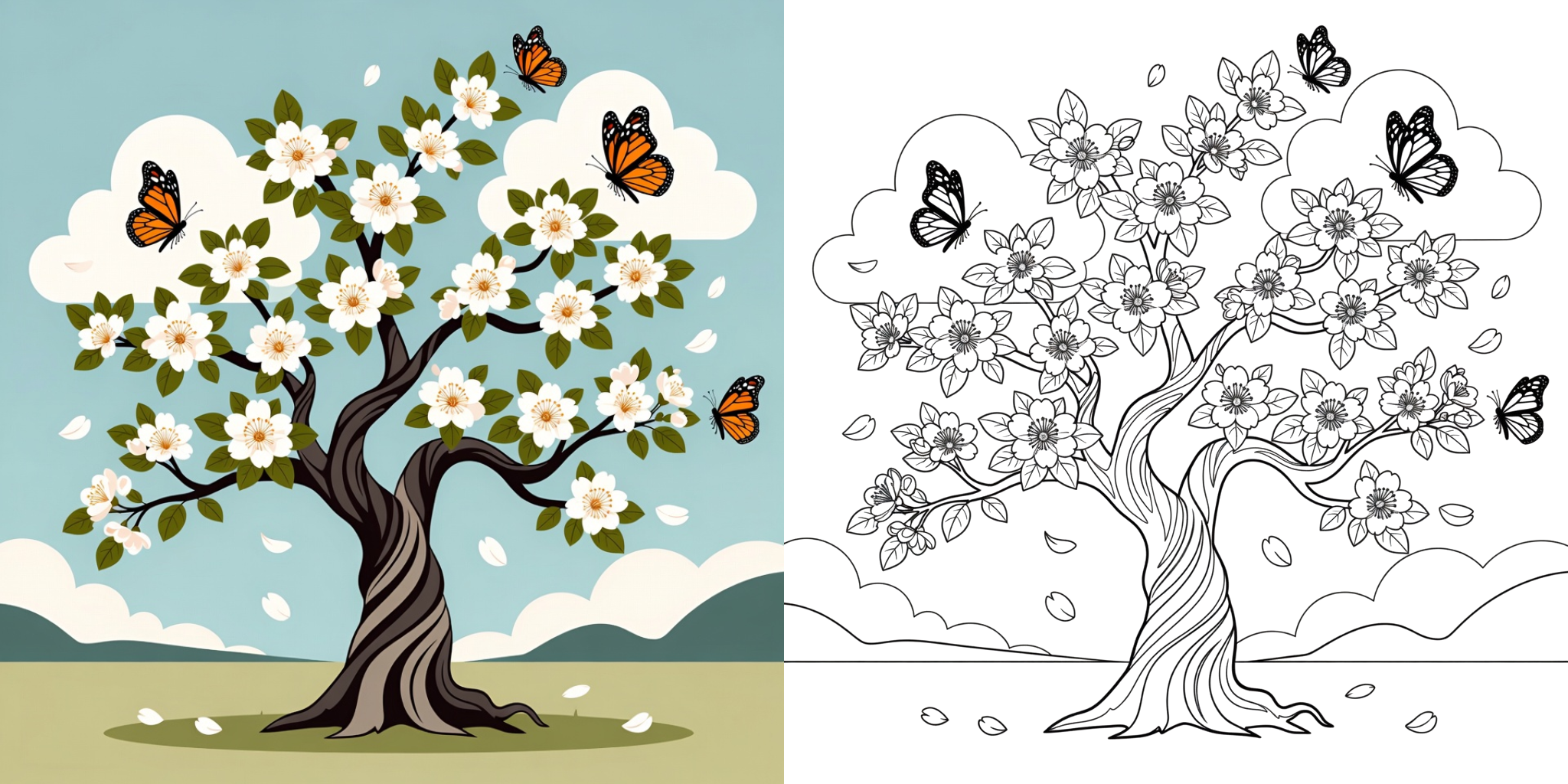 ft -  coloriages printemps à thème floral ft
