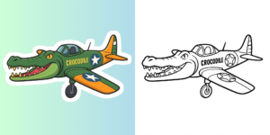 ft - Bombardiro Crocodilo Coloriage ft