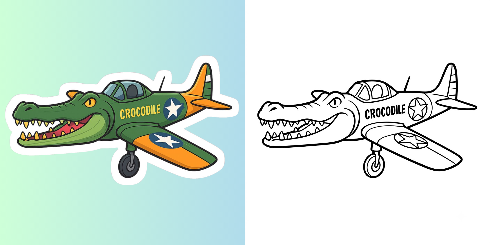 ft - Bombardiro Crocodilo Coloriage ft