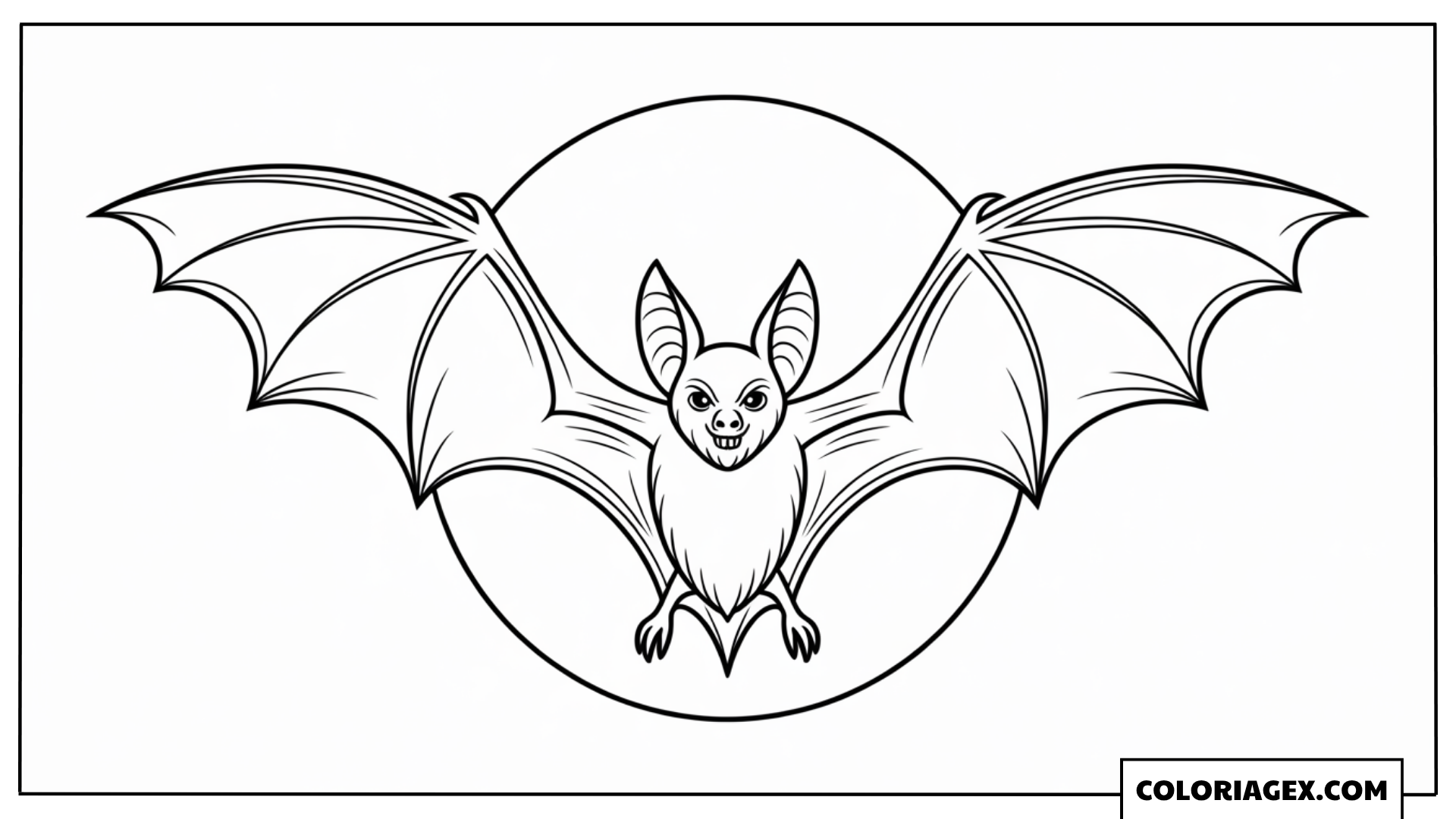 Chauve-souris coloriage
