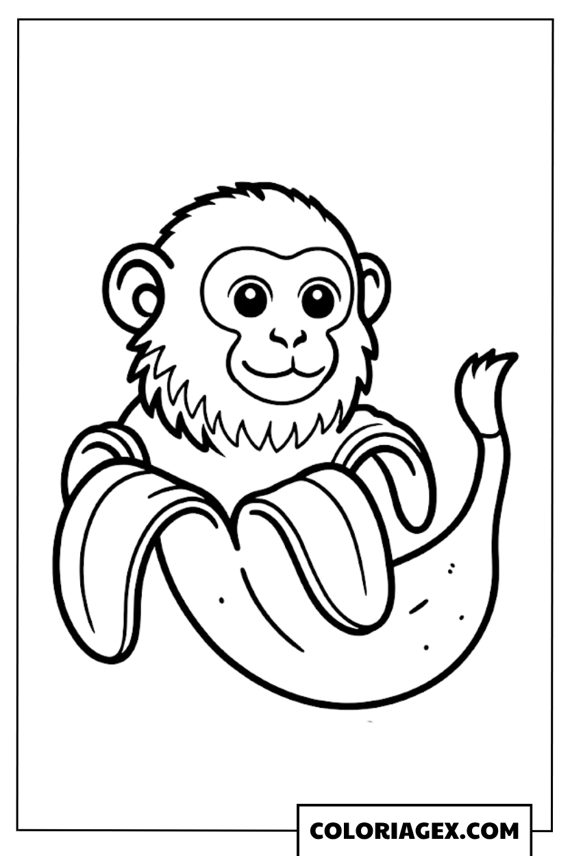 Chimpanzini Bananini coloriage