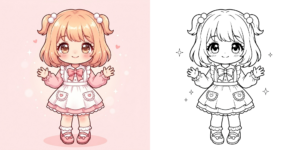 ft - Coloriage Anime Chibi ft