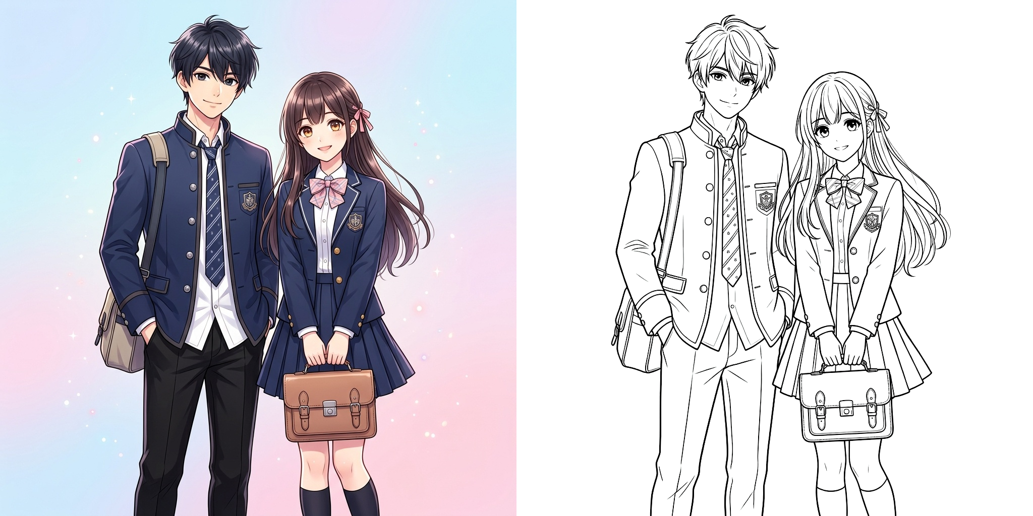 ft - Coloriage Anime Scolaire ft