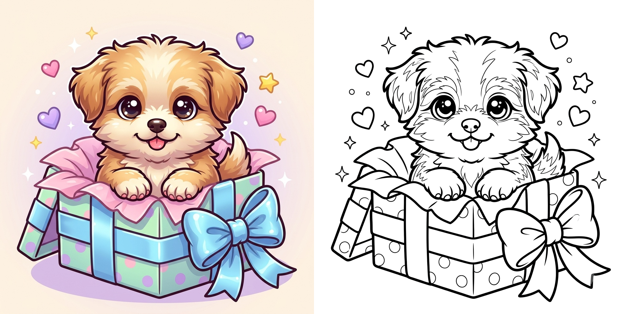 ft - Coloriage Chiot ft