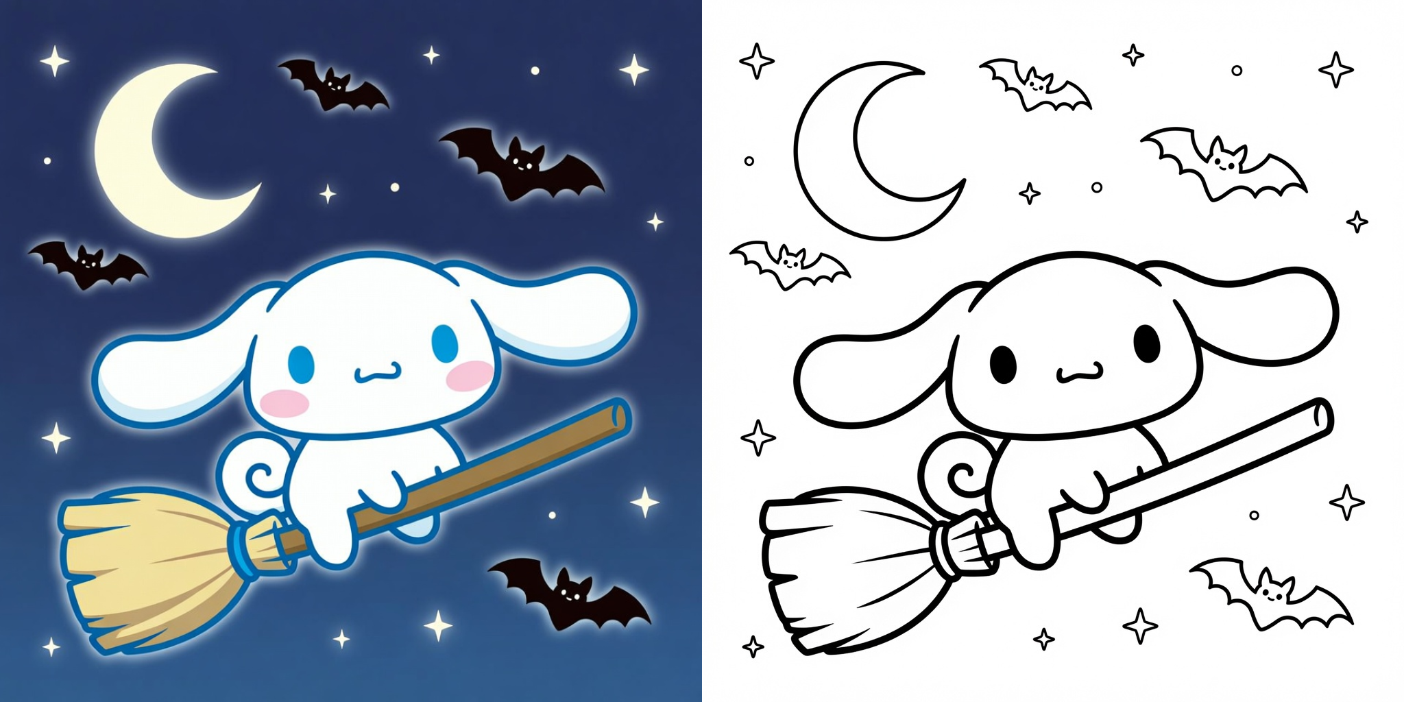 ft - Coloriage Cinnamoroll Halloween ft