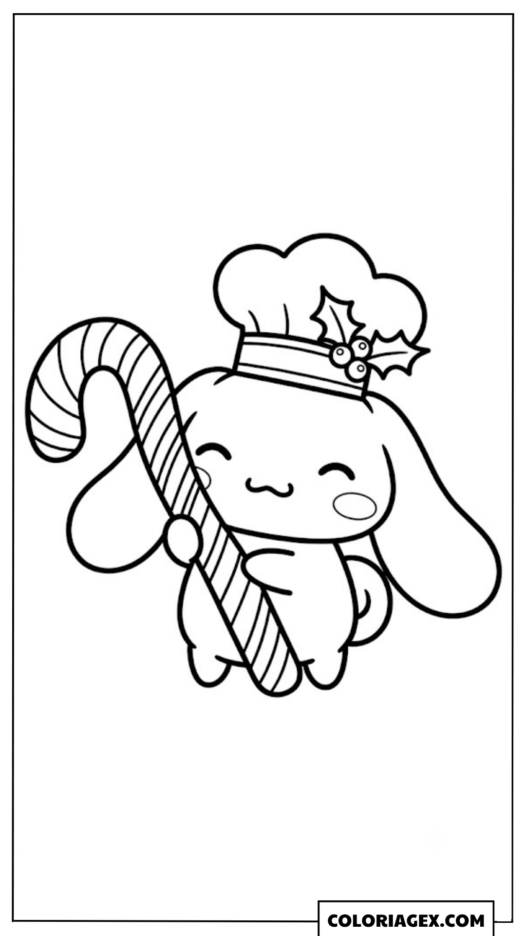 Coloriage Cinnamoroll Pâtissier de Noël
