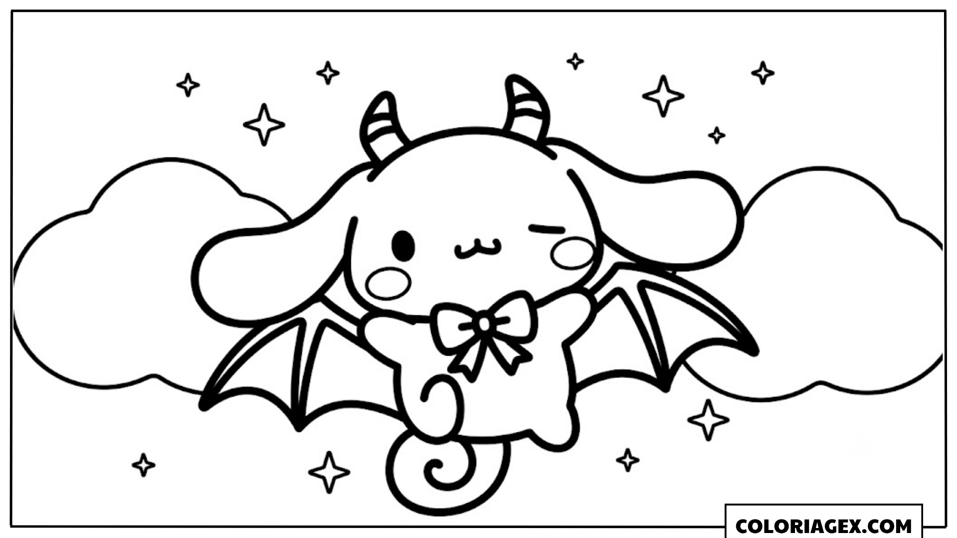 Coloriage Cinnamoroll Petit Vampire