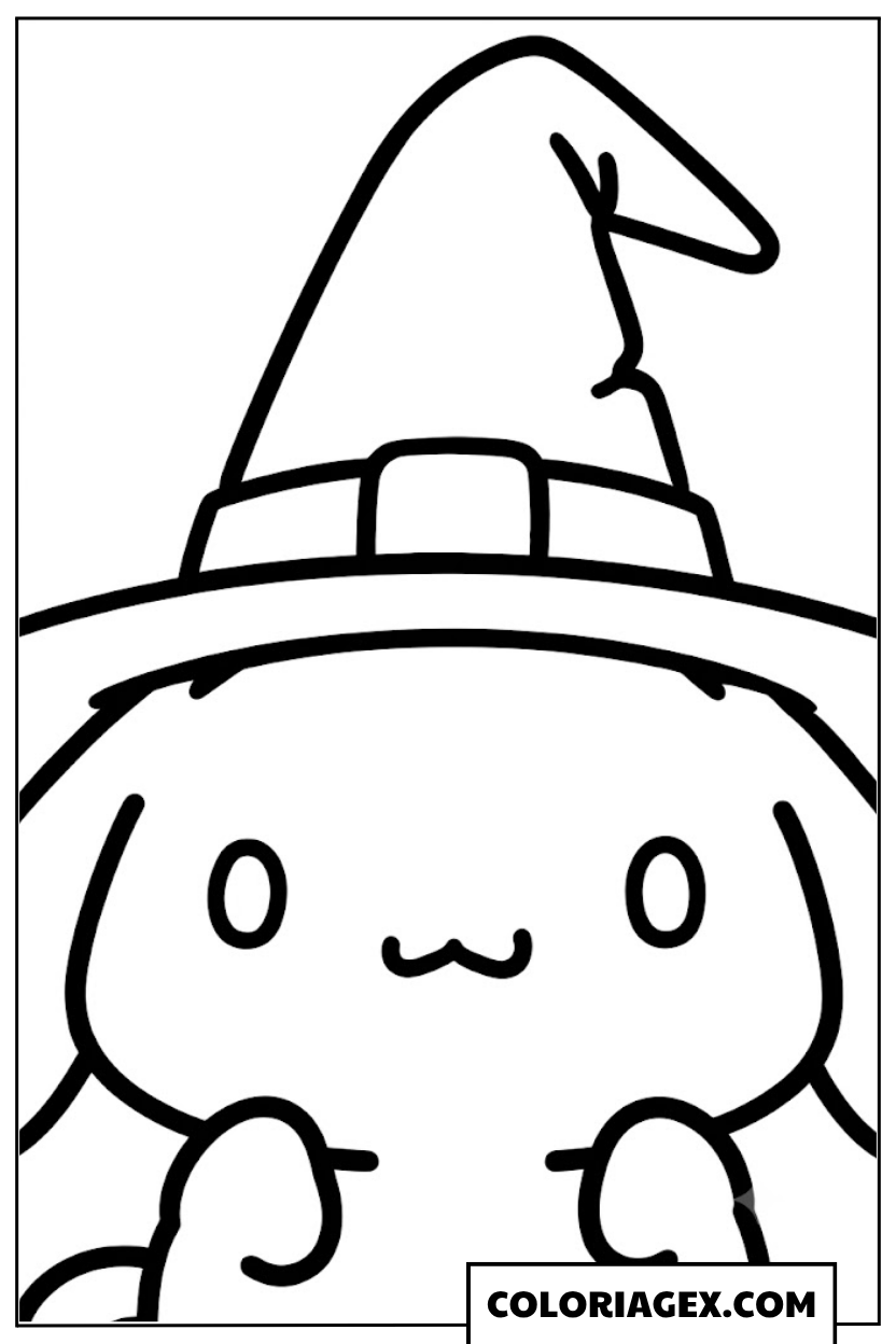 Coloriage Cinnamoroll Sorcier