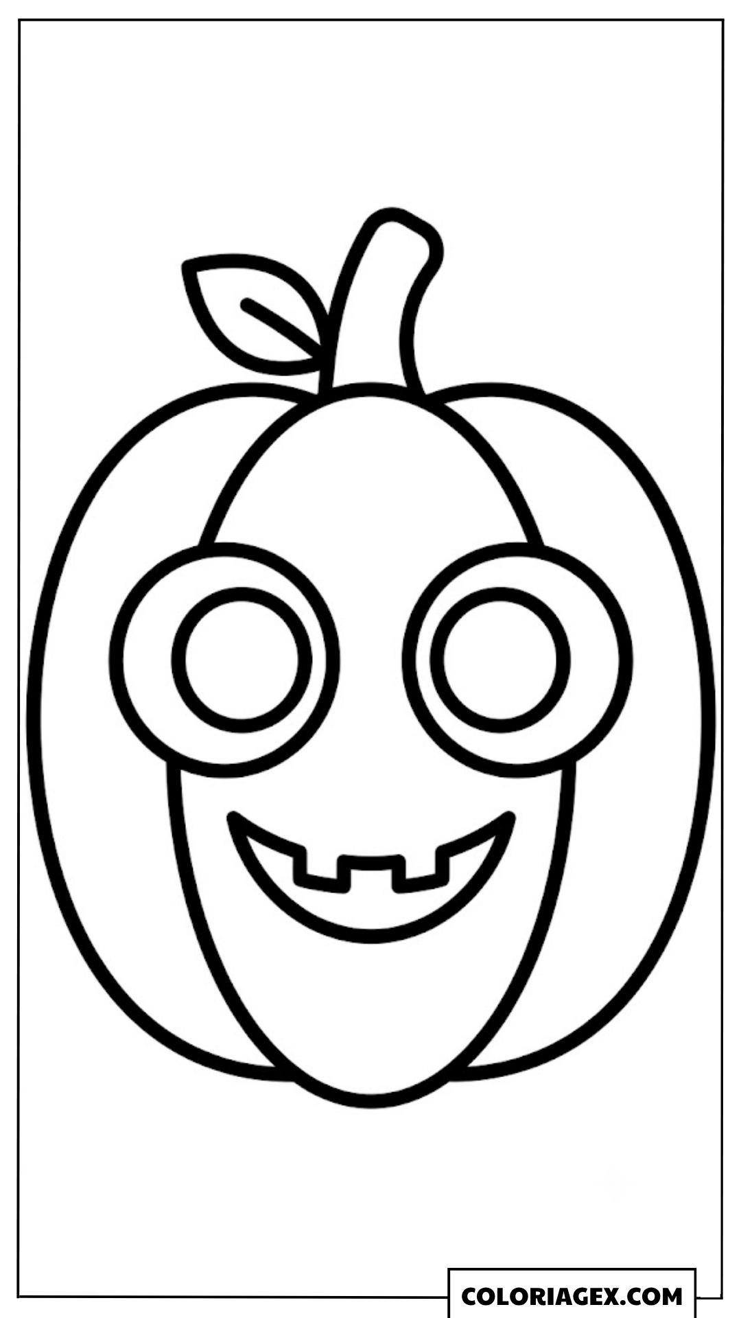 Coloriage Citrouille Rigolote