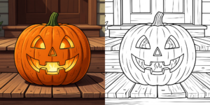 ft - Coloriage Citrouille ft