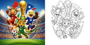 ft - Coloriage Coupe du Monde 2026 : Cérémonie d'ouverture ft