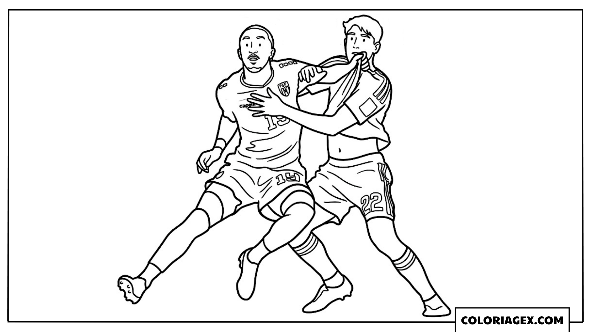 Coloriage Dailon Rocha Livramento vs Pau Cubarsí CDM 2026