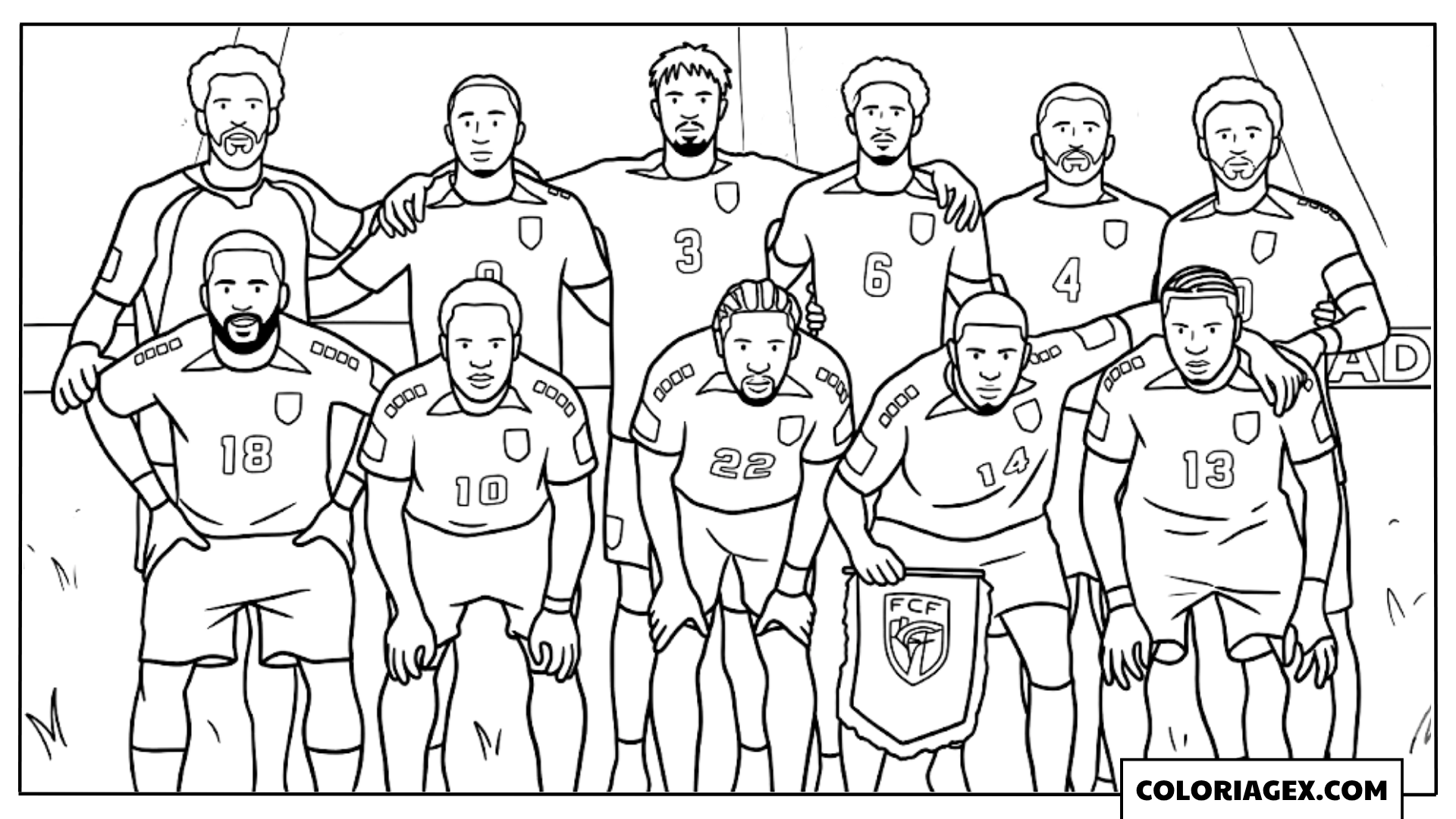 Coloriage Équipe du Cap-Vert CDM 2026