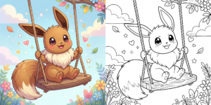 ft - Coloriage Evoli ft