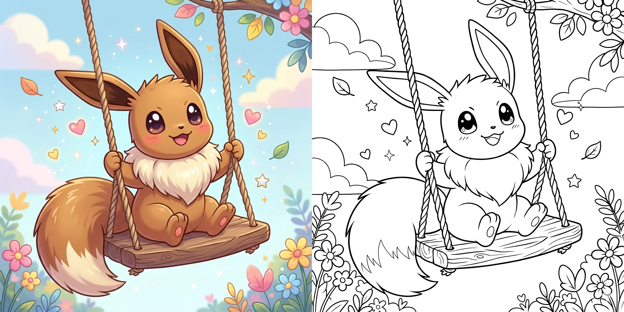 ft - Coloriage Evoli ft