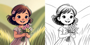 ft - Coloriage Fille ft