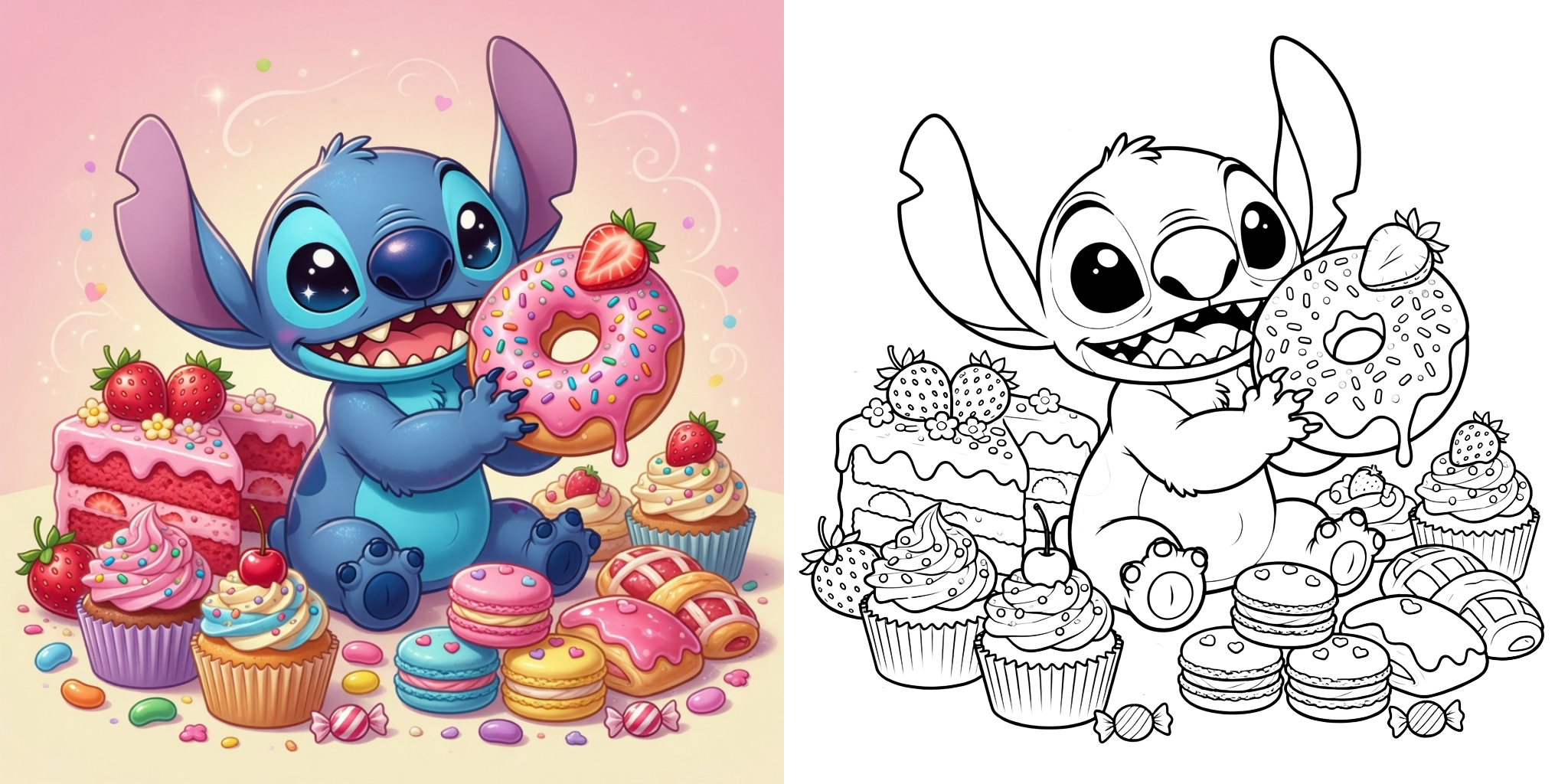 ft - Coloriage Gâteau ft