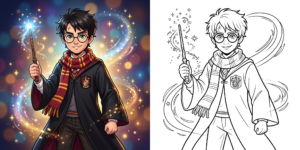 ft - Coloriage Harry Potter ft