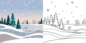 ft - Coloriage Hiver ft