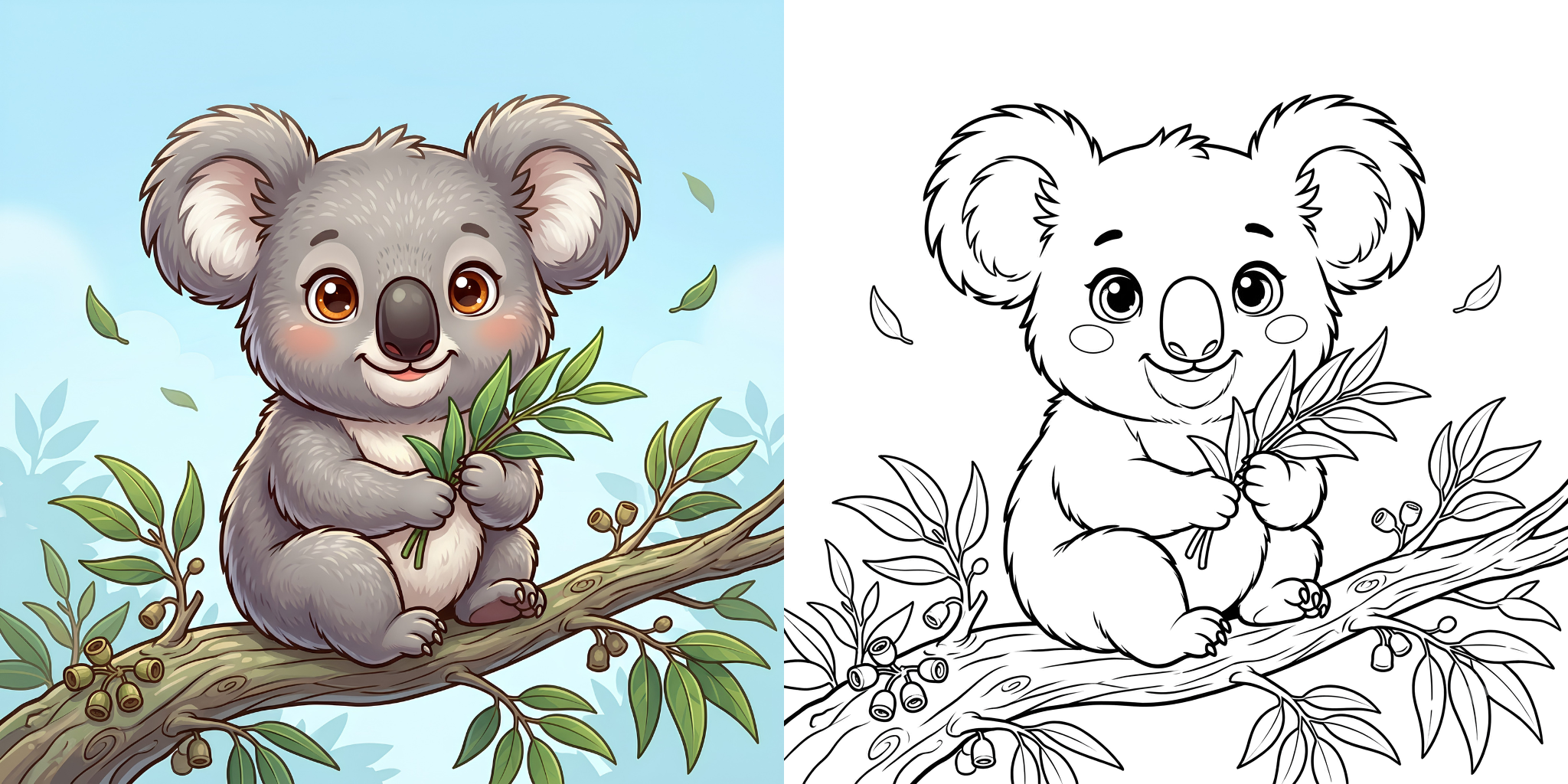 ft - Coloriage Koala ft