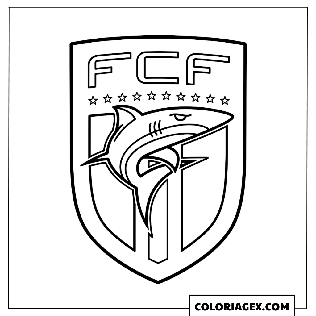 Coloriage Logo Fédération du Cap-Vert