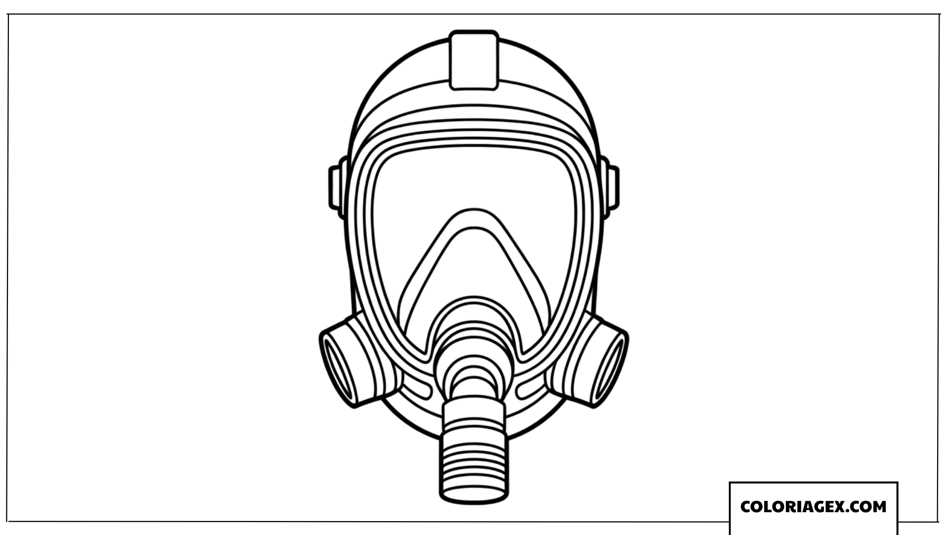 Coloriage Masque Respiratoire Intégral
